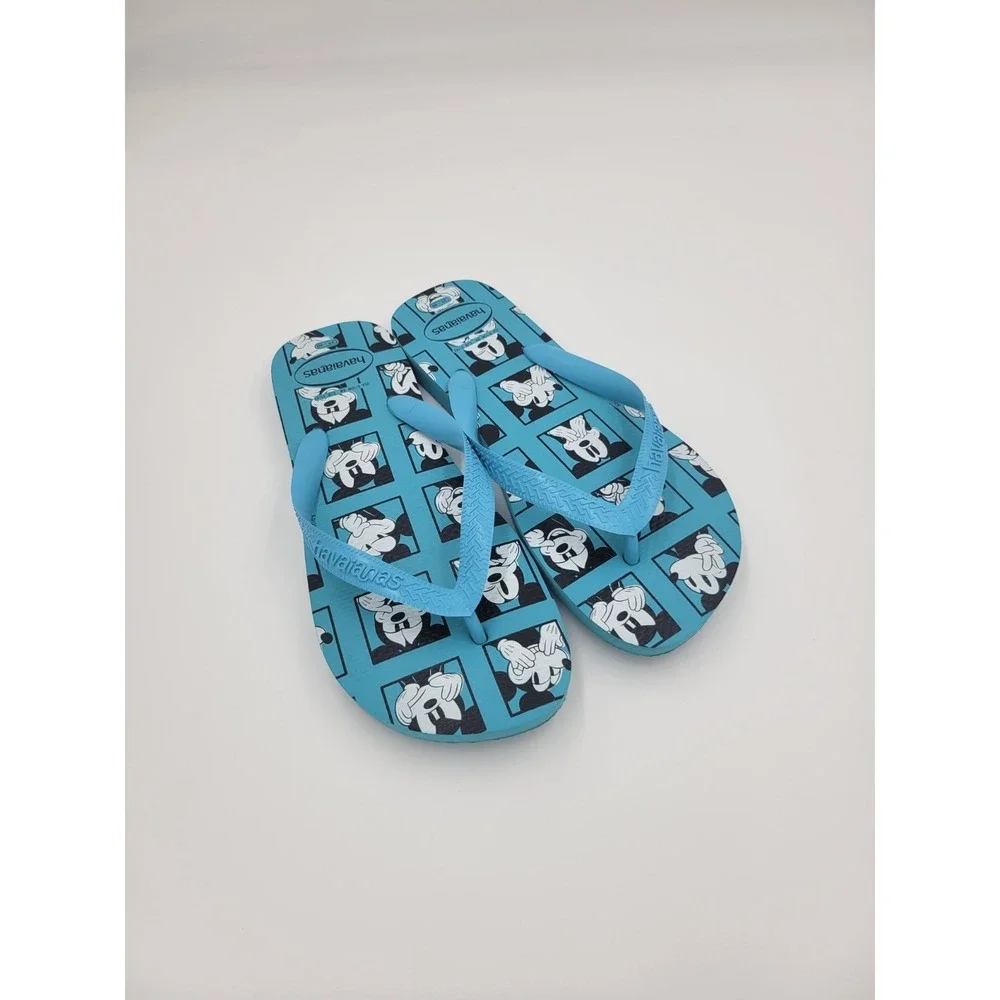Havaianas Blue Disney Mickey‎ Mouse Flip Flops Sandals 9/10W 8M